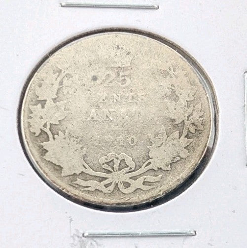 1910 Canada Twenty Five 25 Cent Quarter Canadian Circulated0