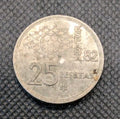 1980 SPAIN 25 PESETAS0