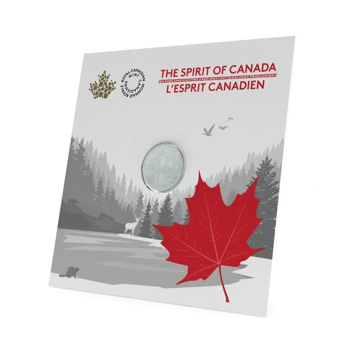 2017 The Spirit of Canada Silver $3 Coin in Folder 1/4oz fine silver coin - NumisFind