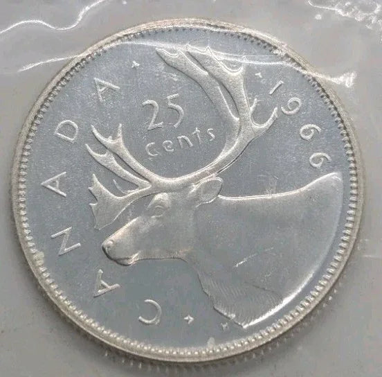 1966 Canada 25 Cent mint sealed Proof-Like - NumisFind
