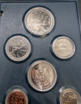 1985 Canada - Official Specimen Set (6) w/ Voyageur $1 Dollar - RCM Packaging1