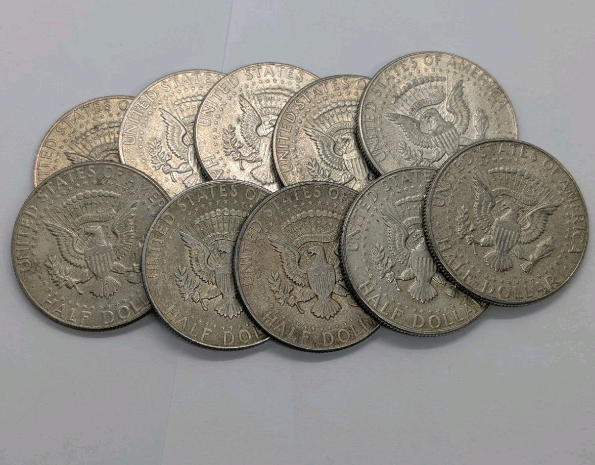 40% Silver Coin, 1x 1965-1969 Kennedy Half Dollar - Lightly Circ1