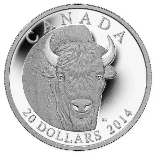 The Bison: A Portrait - 2014 Canada $20 Fine Silver Coin - NumisFind