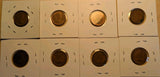 Lot Of 8 Circulated Canada 1 Cent Pre 1960 (G-VG Grade) - NumisFind