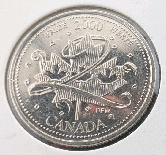 2000 Canada Special Edition Pride Of Nation Quarter - B U0