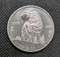 1/2oz Silver 2006 Royal Canadian Mint "Timber Wolf" Coin - Few milk spot0