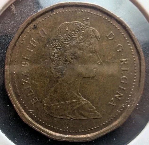 Canada Coin, 1 Cent Copper, 1985, Rare Pointed 5. - AU - NumisFind