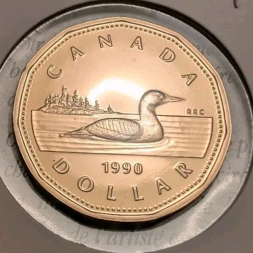 CANADA 1990  1$ One Dollar  LOONIE  FROM SPECIMEN SET - NumisFind