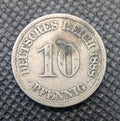 1888  Germany 10 Pfennig - Beautiful Coin0