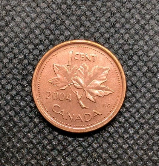 AU/Unc 2004 Canada Penny Small 1 Cent Beautiful0