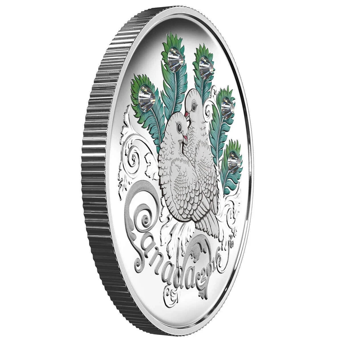 2016 Canada $10 fine silver coin - Celebration of love2