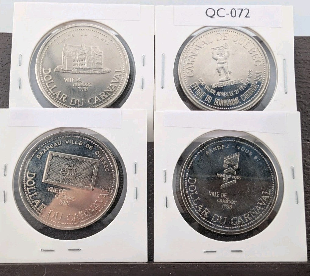 LOT OF (50) TOKENS - CARNAVAL DE QUEBEC 1981-1992 - Lots of varieties8