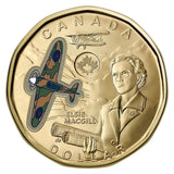 Canada 2023 Elsie MacGill 1 Dollar Non & Coloured Canadian Loonie mint roll1