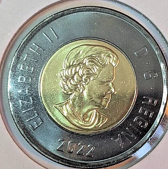 2022 Canada $2 Dollar Black Toonie UNCIRCULATED BU from Mint Roll - NumisFind