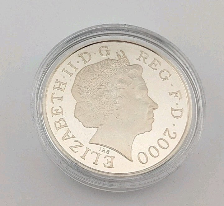 2000 Royal Mint 5 Pound Silver Coin - The Queen Mother Centenary Year3