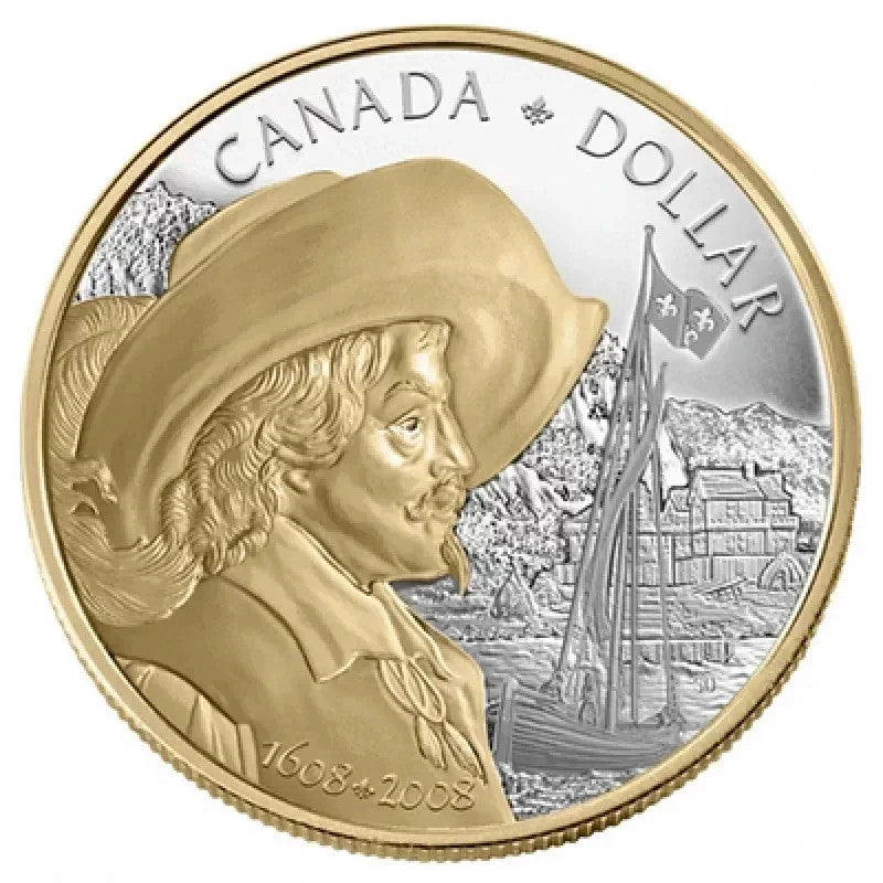 2008 Royal Canadian Mint Proof Set | Quebec 400th Anniversary | 1.7 oz Ag weight1