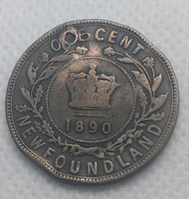 1890 Canada Newfoundland Large Cent Coin. Penny 1p 1c VG-8 - NumisFind
