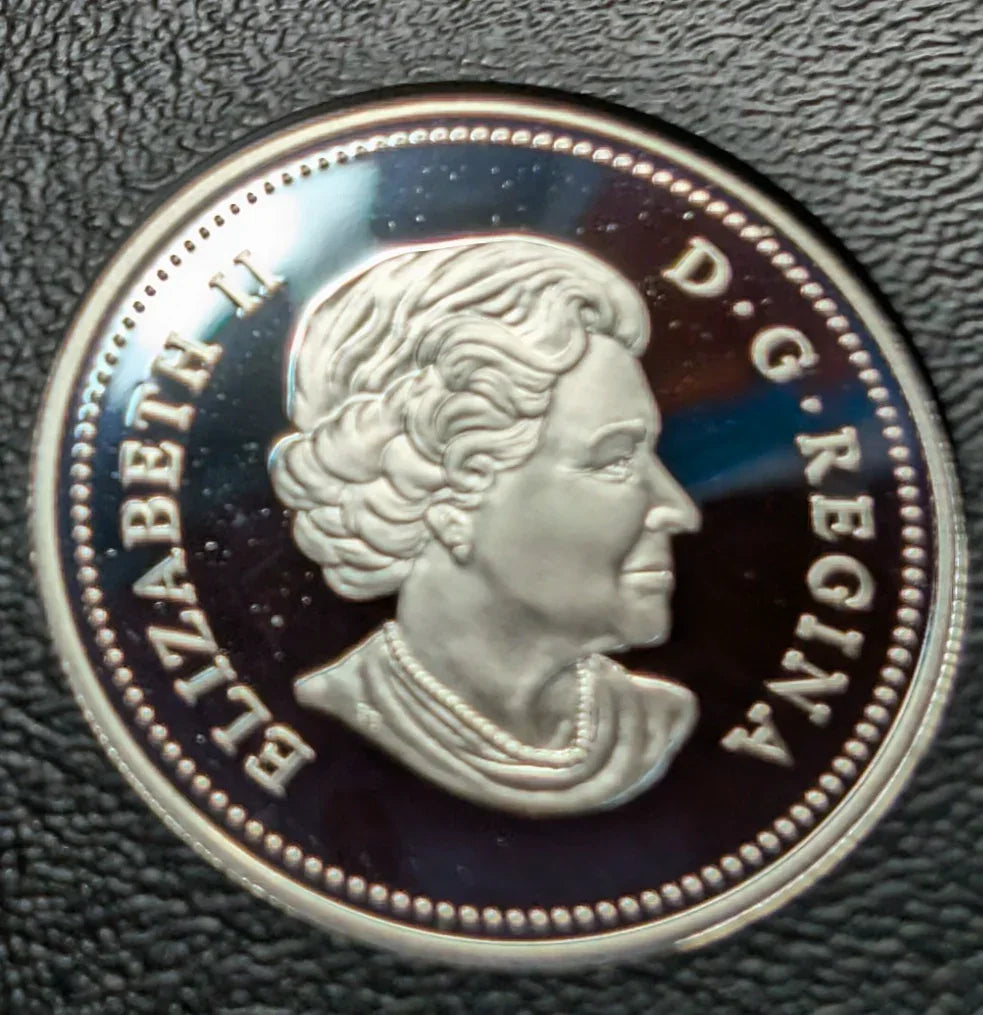2005 Canada 8 Coin Silver PROOF Set w/ Gold Plated Silver Dollar - NO BOX - NumisFind