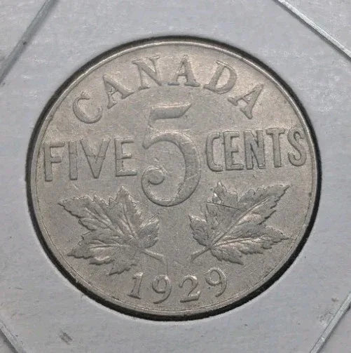 Canada Nickel 5 Cents 1929 - Circulated - Shipping Low Cost - NumisFind