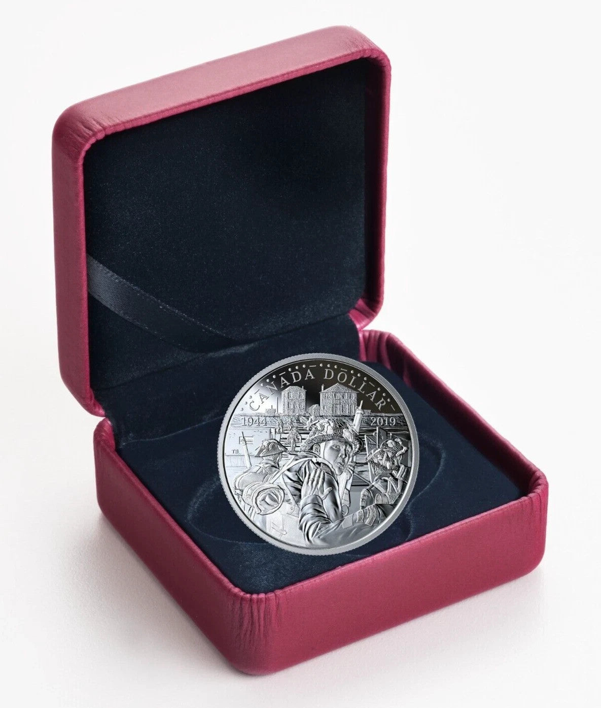 2019 Canada Proof Silver Dollar 75th Anniversary of D-Day (99.99% Pure)2