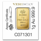 Mini Pamp Suisse Lady Fortuna 1g Gold Bar .9999 Fine – Sealed Assay PAMP - NumisFind