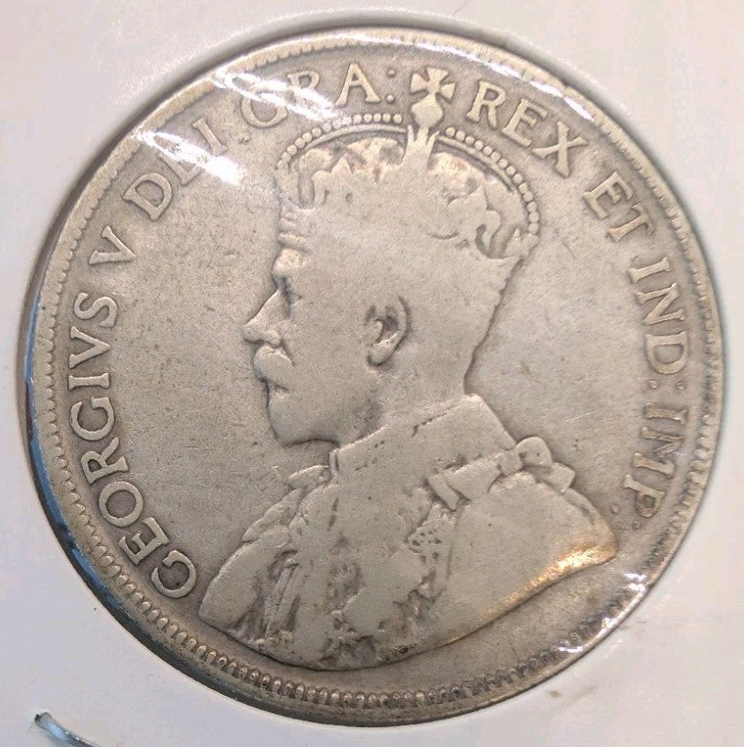 1936 Canada 50 Cents Silver Half Dollar G4 - George V - KM#25a - 80% Silver1