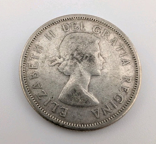 Canada 1956 25 Cents 25c Canadian Caribou Quarter Coin - 80% Silver - ASW .150oz1