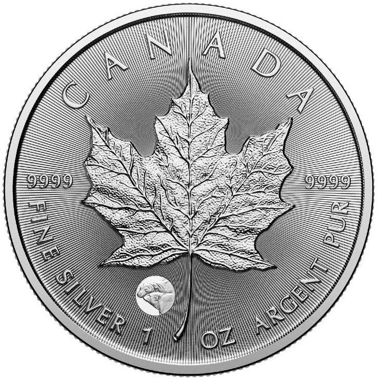 2025 Canada 1 oz .9999 Silver Maple Leaf Polar Bears Privy Mark BU Bullion Coin2