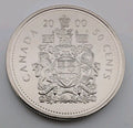 2000W  Canada 50 Cent Coin - Half Dollar -  UNC Mint State0