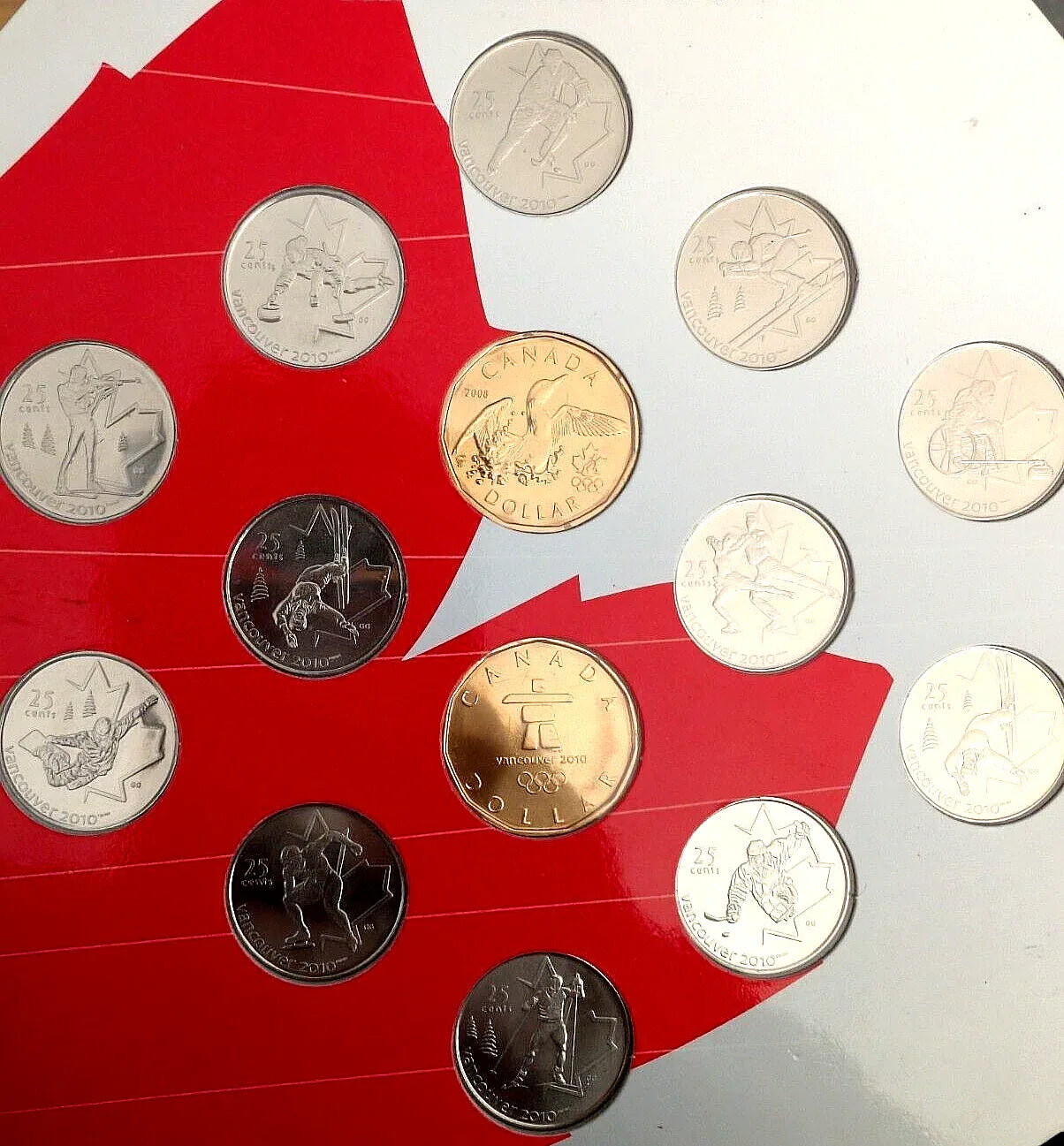 2010 VANCOUVER OLYMPIC WINTER GAMES COIN COLLECTION, 14 coin set - NumisFind