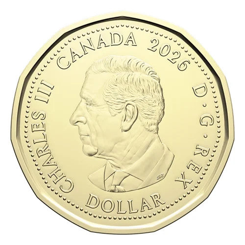 FIFA 2026 CANADA 25x$1 Non Colorized Special Wrap Dollar Coin Roll2