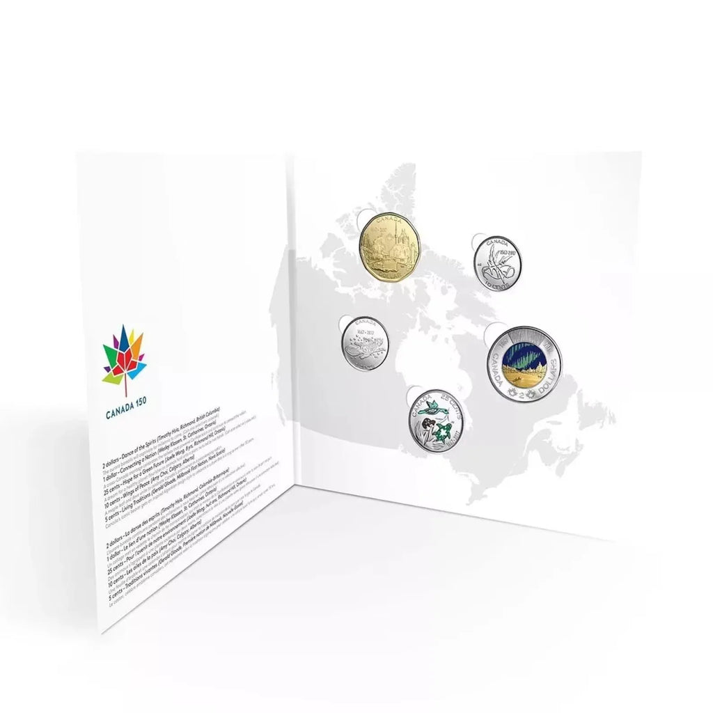 2017 Canada 5-Coin Set RCM - "My Canada, My Inspiration" Glow-in-the-Dark Toonie - NumisFind
