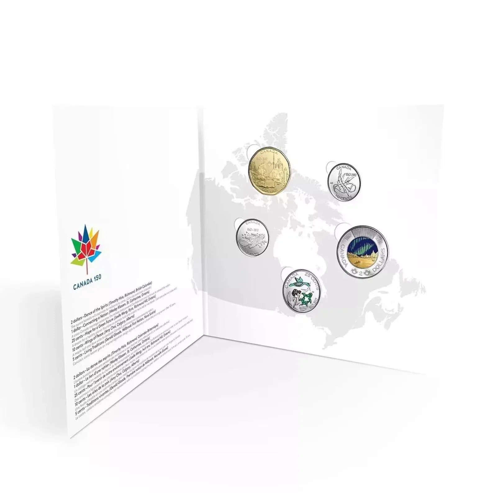2017 Canada 5-Coin Set RCM - "My Canada, My Inspiration" Glow-in-the-Dark Toonie - NumisFind