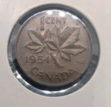 1954 CANADA 1 ONE CENT Circulated0