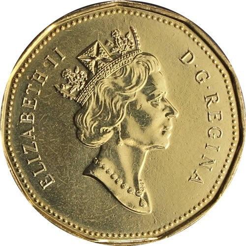 Regular Canada 1995 UNC Uncirculated Loonie - NumisFind