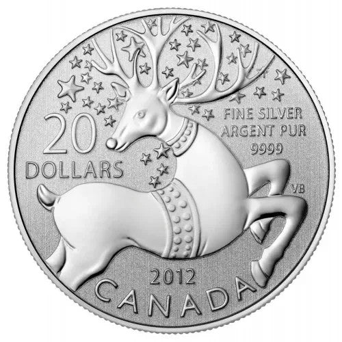 Sealed2012 Canada $20 Twenty Dollar "Happy Holidays" Fine Silver 999 Coin0