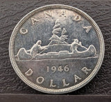 Canada 1946 Silver Dollar, High Choice AU/UNC Grade0