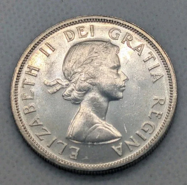 1963 80% Silver Canadian Canada Silver Dollar About Uncirculated AU - NumisFind