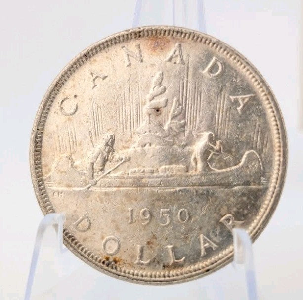 Canada 1950 Silver One Dollar $1 King George V .800 Silver0