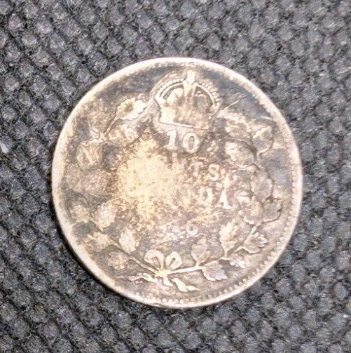 1916 Canada Silver coin 10c 10 cents dime - .925 SILVER - G40