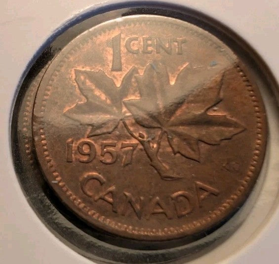 Lot Of 8 Circulated Canada 1 Cent Pre 1960 (G-VG Grade)8