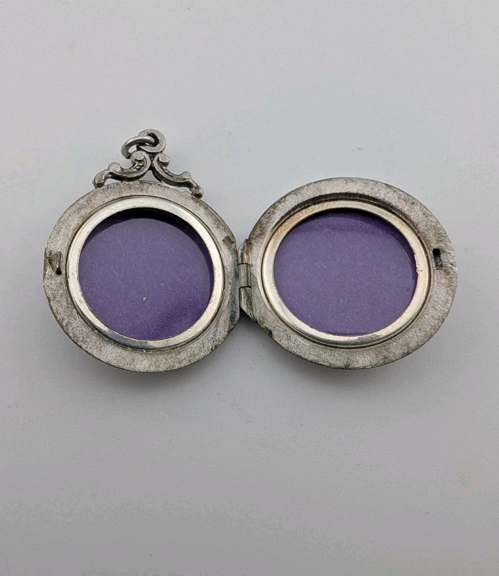Vintage Sterling Silver Locket Pendant2
