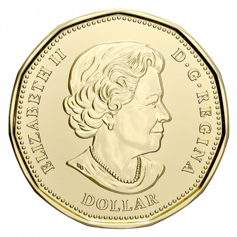 2020 Canada One Dollar 75th Anniversary of UN Charter Plain & Coloured Loonie3