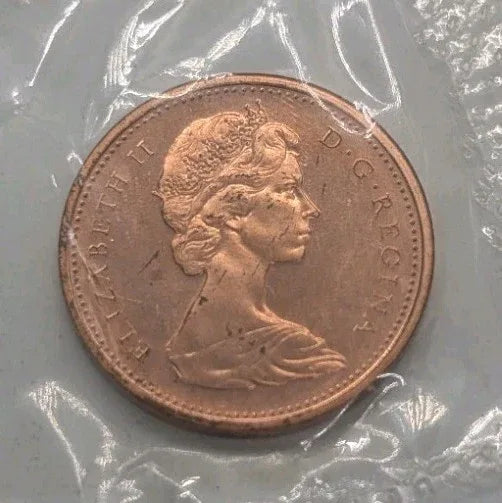 1966 Canada 1 Cent Coin Penny Sealed Uncirculated - NumisFind