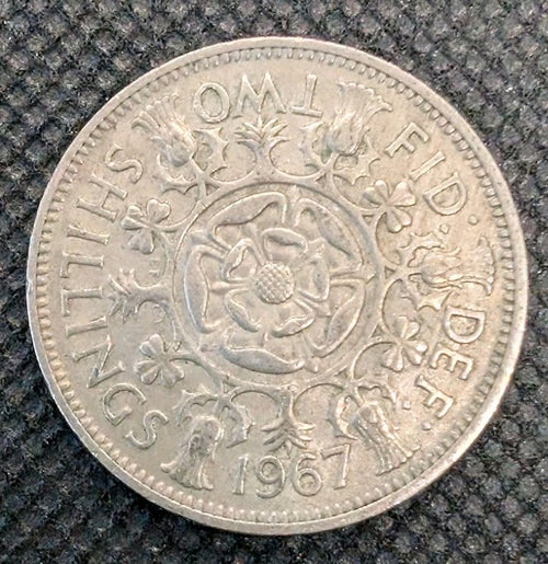 1967   British Two Shilling Coin0