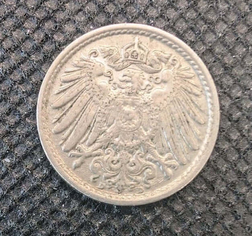 1915 Germany 5 Pfennig Coin – German Empire KM#111