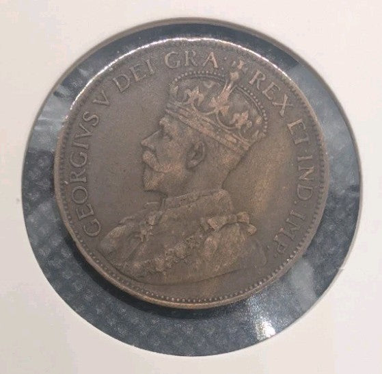 CANADA - 1913 Large Canadian 1 Cent Penny - F-121