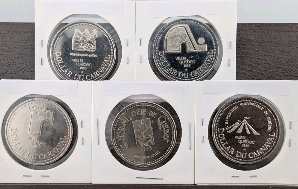 LOT OF (50) TOKENS - CARNAVAL DE QUEBEC 1981-1992 - Lots of varieties5