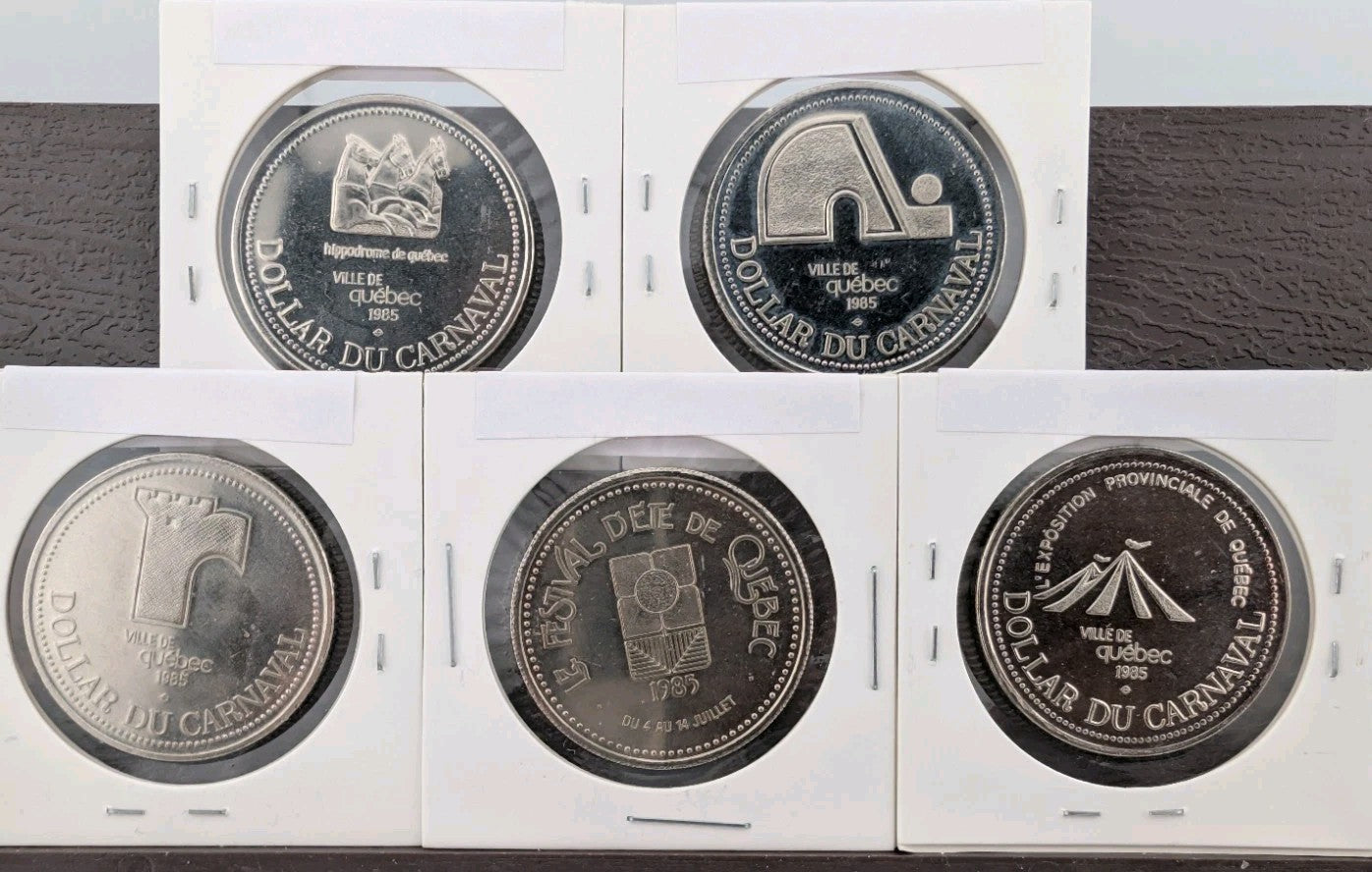 LOT OF (50) TOKENS - CARNAVAL DE QUEBEC 1981-1992 - Lots of varieties5