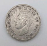 1947 Canada 10c Silver coin Dime - 2g of pure silver1